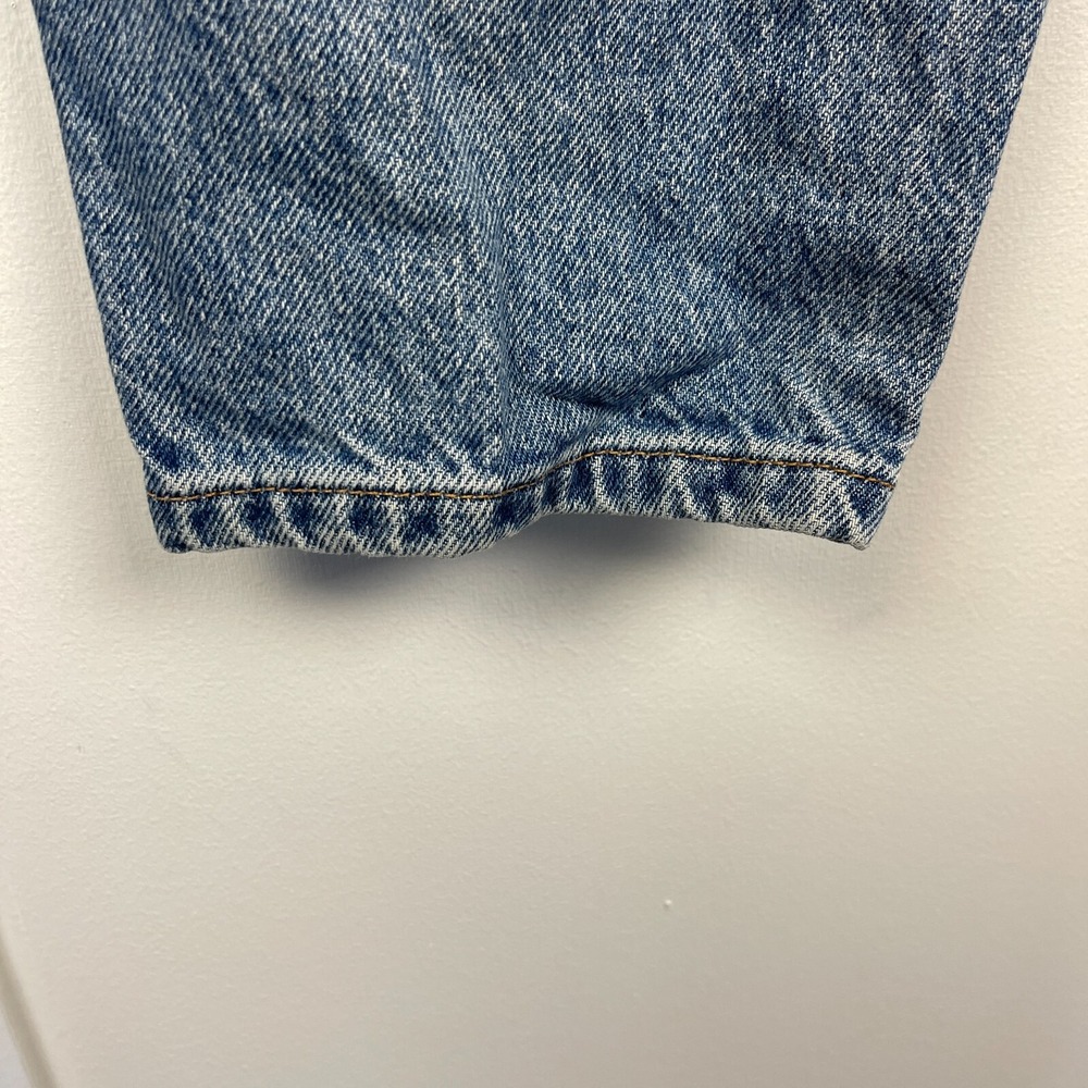 VTG Orange Tag Levis 951‎ Relaxed Tapered Womens 12 Long Denim Blue Jeans *Read - Picture 10 of 11